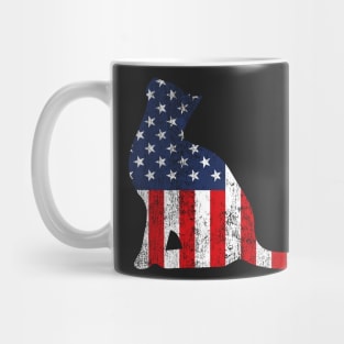 American Flag Cat Mug